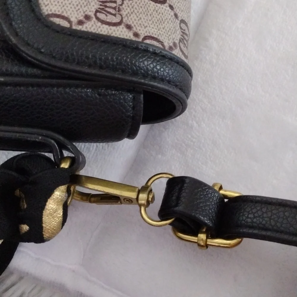 Elegant Brown and Gold Women's Bag - Picture 4 of 14